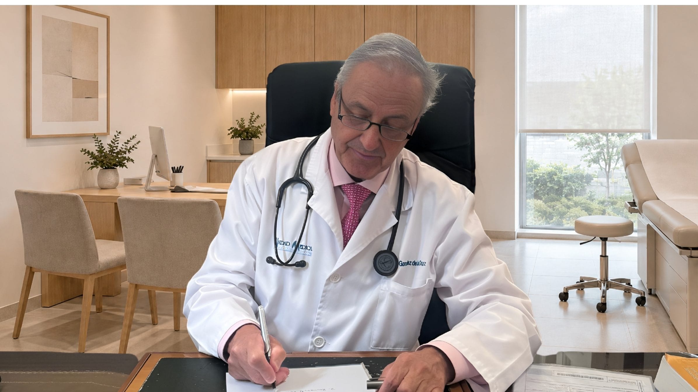 En consulta — Unidad Médica Angloamericana, Paseo de la Castellana 98